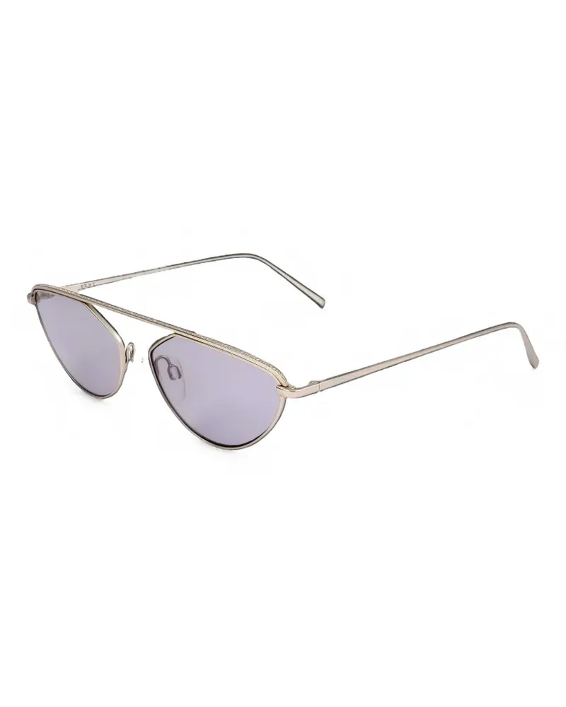 DKNY crystal-embellished geometric-frame sunglasses - Gold Gold