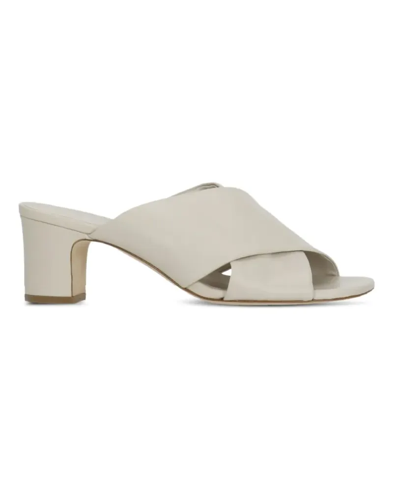 Julie Dee crossover-strap block-heel sandals - Nude Nude