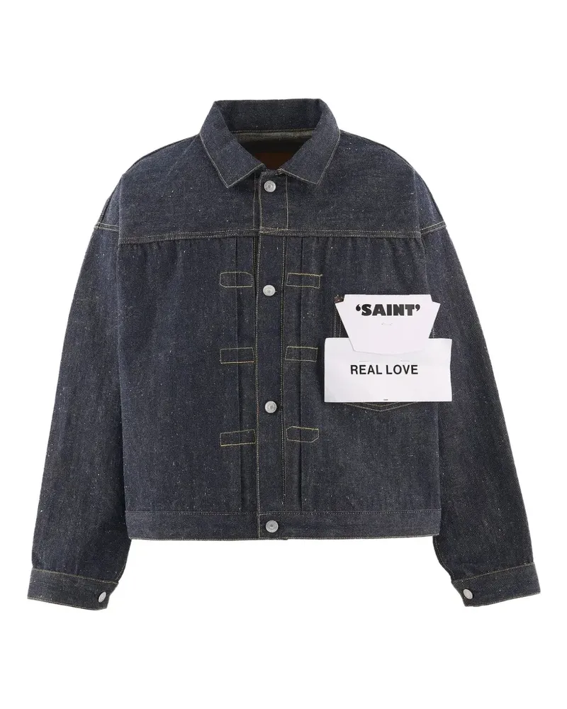 SAINT MXXXXXX x BerBerJin geknöpfte Jeansjacke - Blau Blau