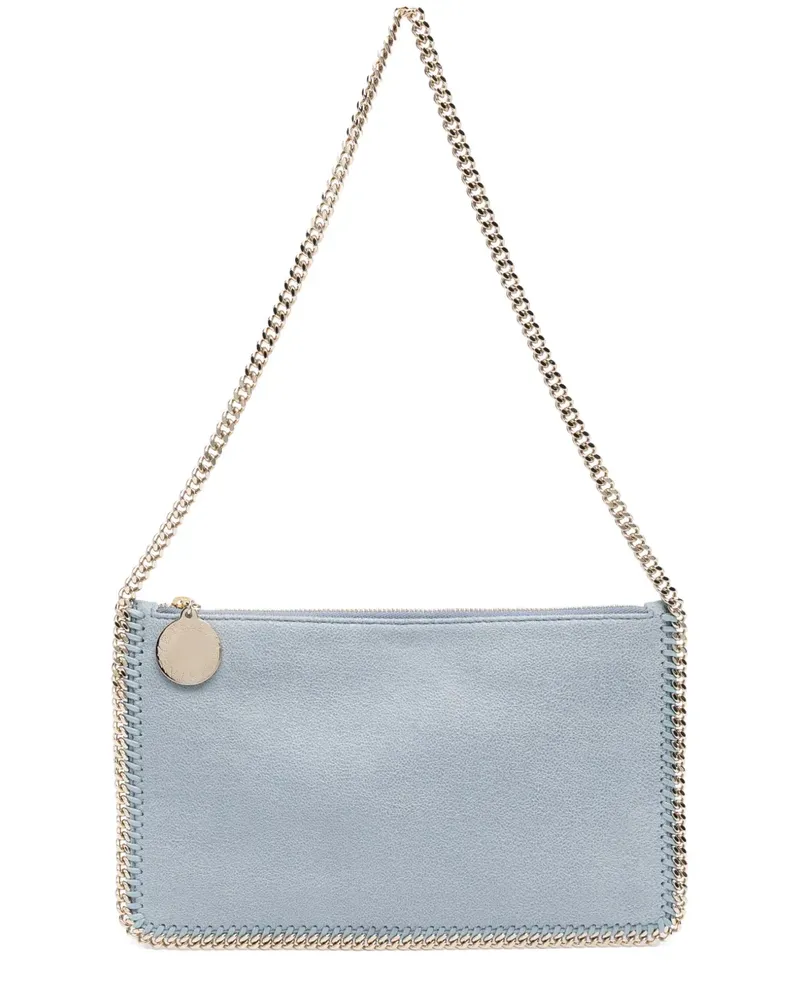 Stella McCartney Schultertasche aus Faux-Wildleder - Blau Blau