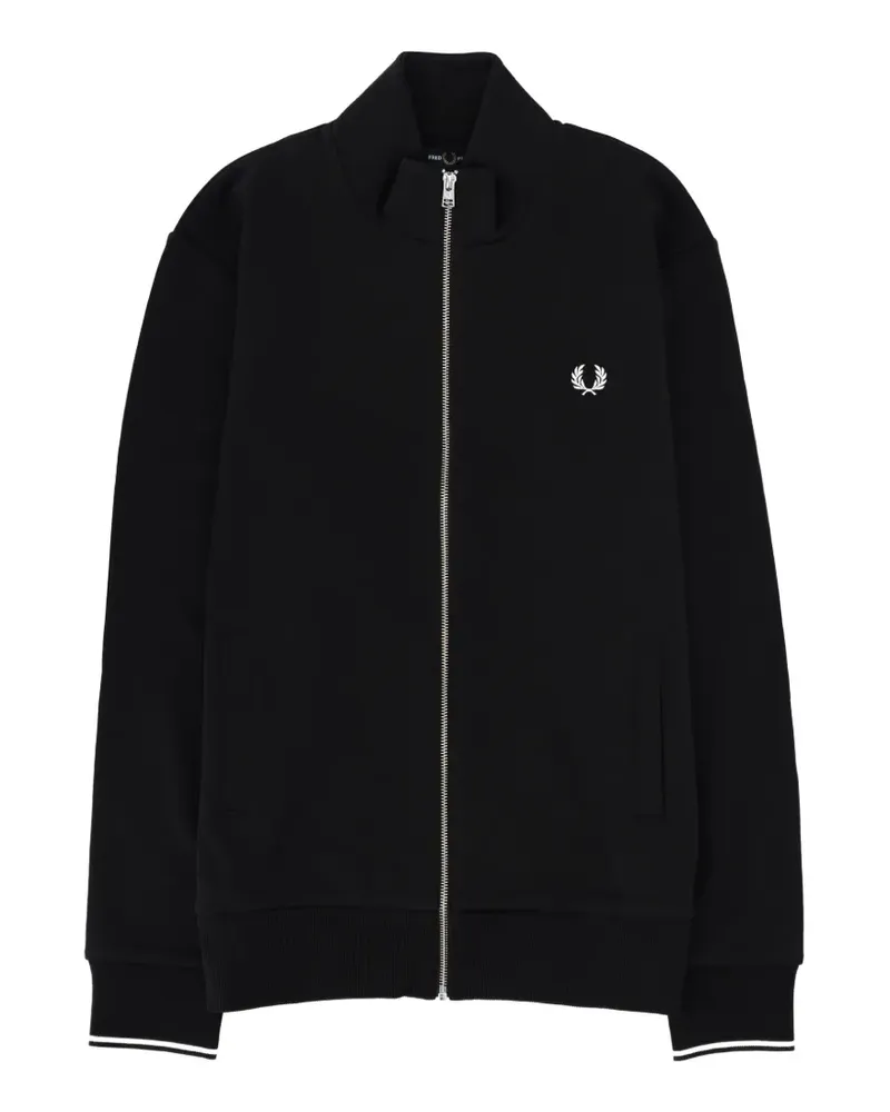 Fred Perry Sweatshirt mit Reißverschluss - Schwarz Schwarz