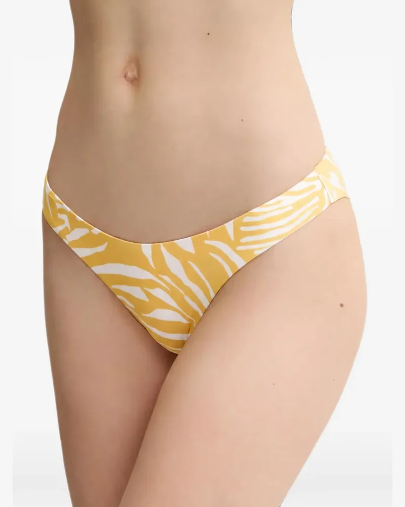 Melissa Odabash Bikinihöschen mit Zebra-Print - Gelb Gelb