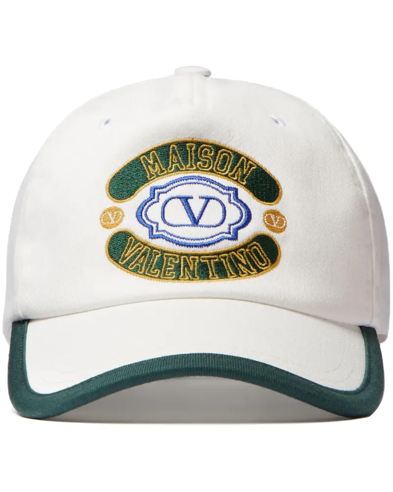 Valentino Garavani Baseballkappe mit Logo-Stickerei - Weiß Weiß