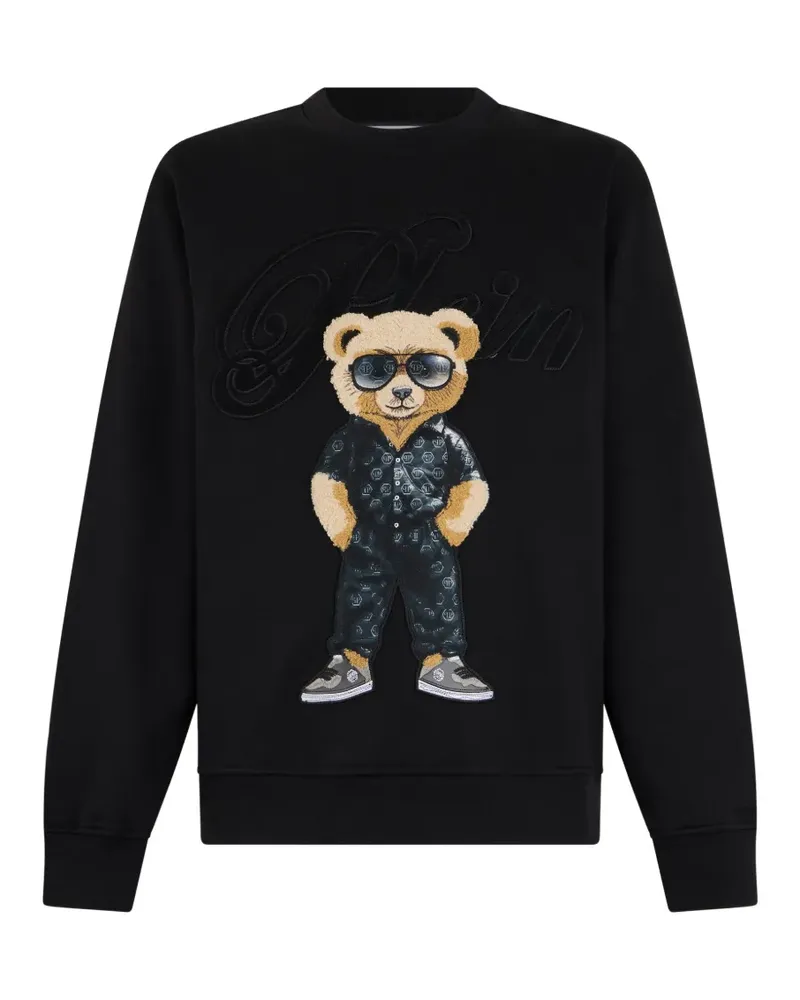 Philipp Plein teddy-embroidery sweatshirt - Schwarz Schwarz