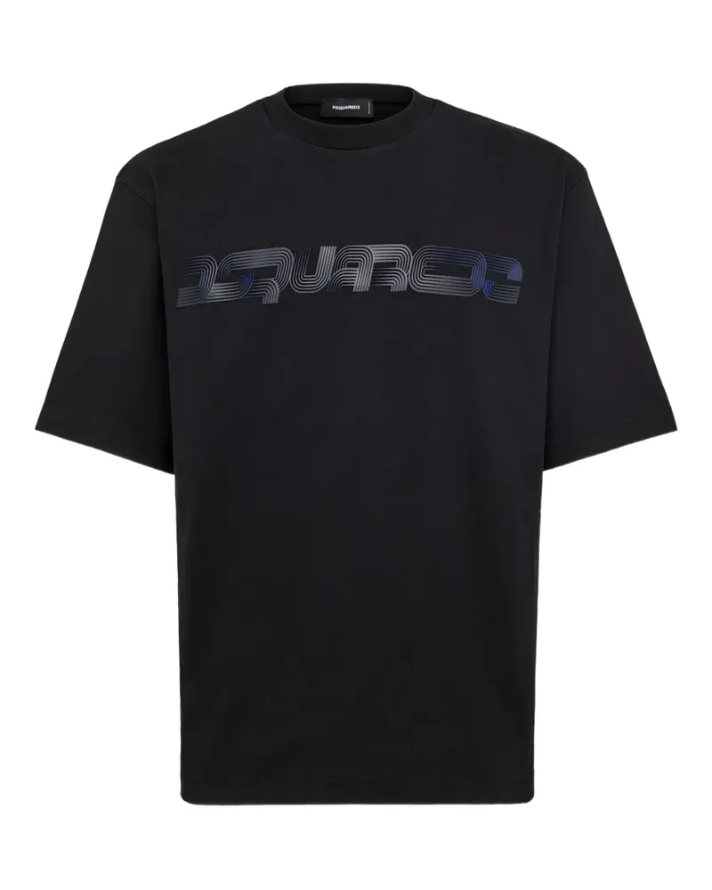 Dsquared2 T-Shirt mit vorstehendem Print - Schwarz Schwarz