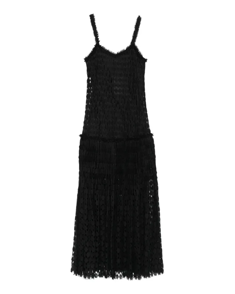 Ulla Johnson Kleid mit Rüschen - Schwarz Schwarz