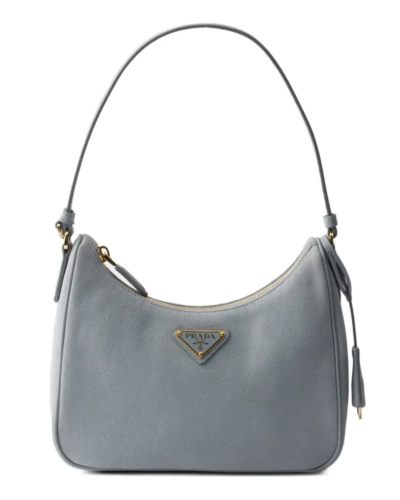 Prada Re-Edition 2005 nubuck and Saffiano leather mini-bag - Blau Blau
