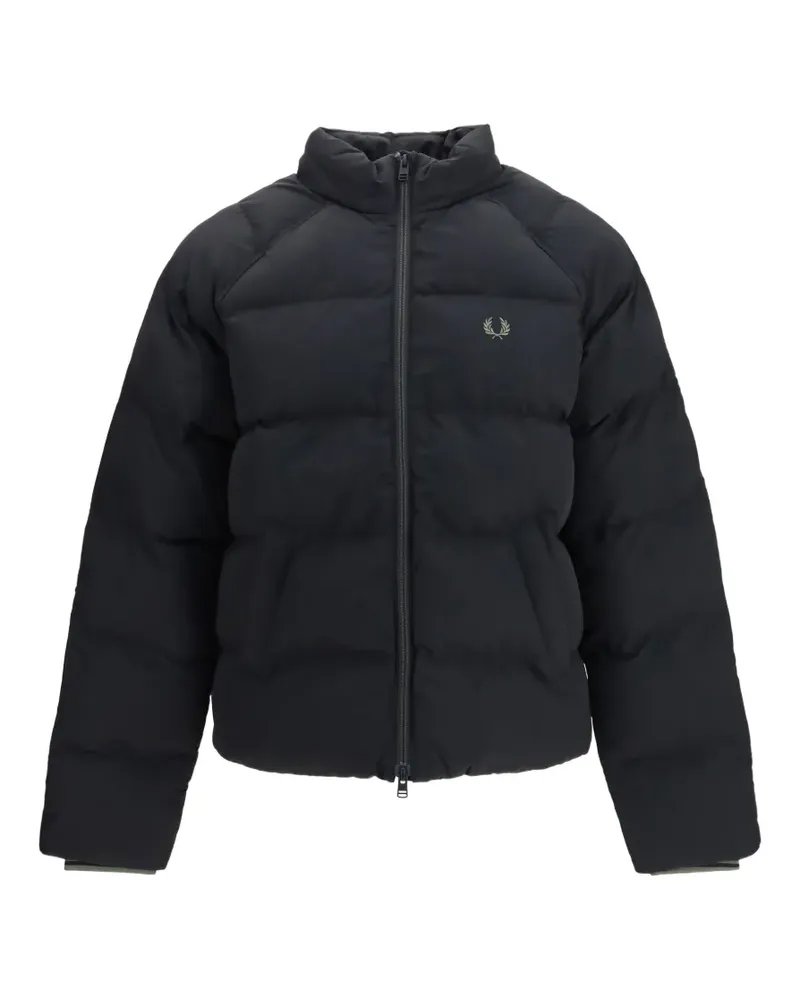 Fred Perry quilted raglan-sleeve jacket - Schwarz Schwarz