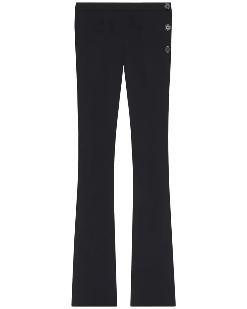 Courrèges Klassische Oblique Hose - Schwarz Schwarz