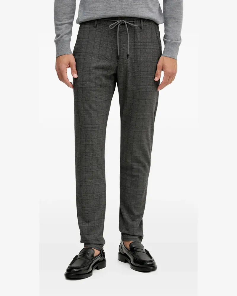 JOOP! check drawstring trousers - Grau Grau