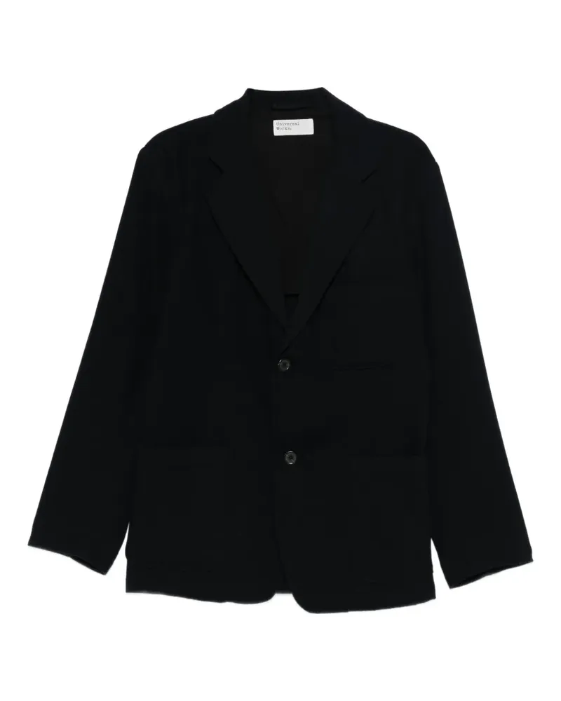 Universal Works textured blazer - Blau Blau