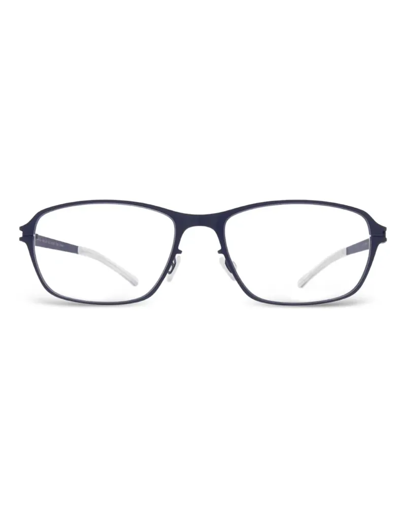 Mykita Skylar rectangle-frame glasses - Blau Blau
