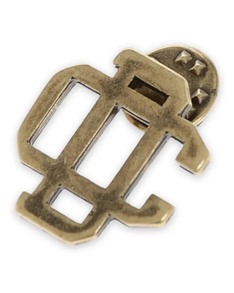 Dsquared2 Brosche mit Monogramm-Schild - Gold Gold