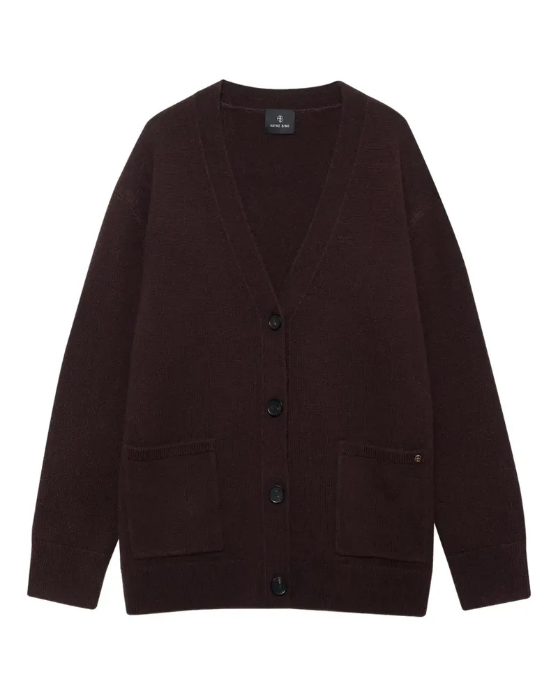 Anine Bing Cardigan mit geknöpfter Tasche - Braun Braun
