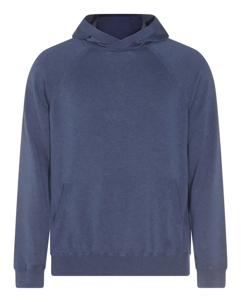 Malo Hoodie mit Raglanärmeln - Blau Blau