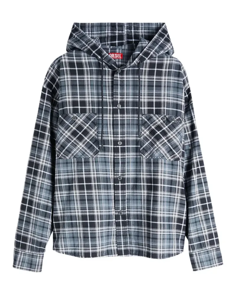 Diesel S-Drum-Hoody-Dgbt Hemd - Blau Blau