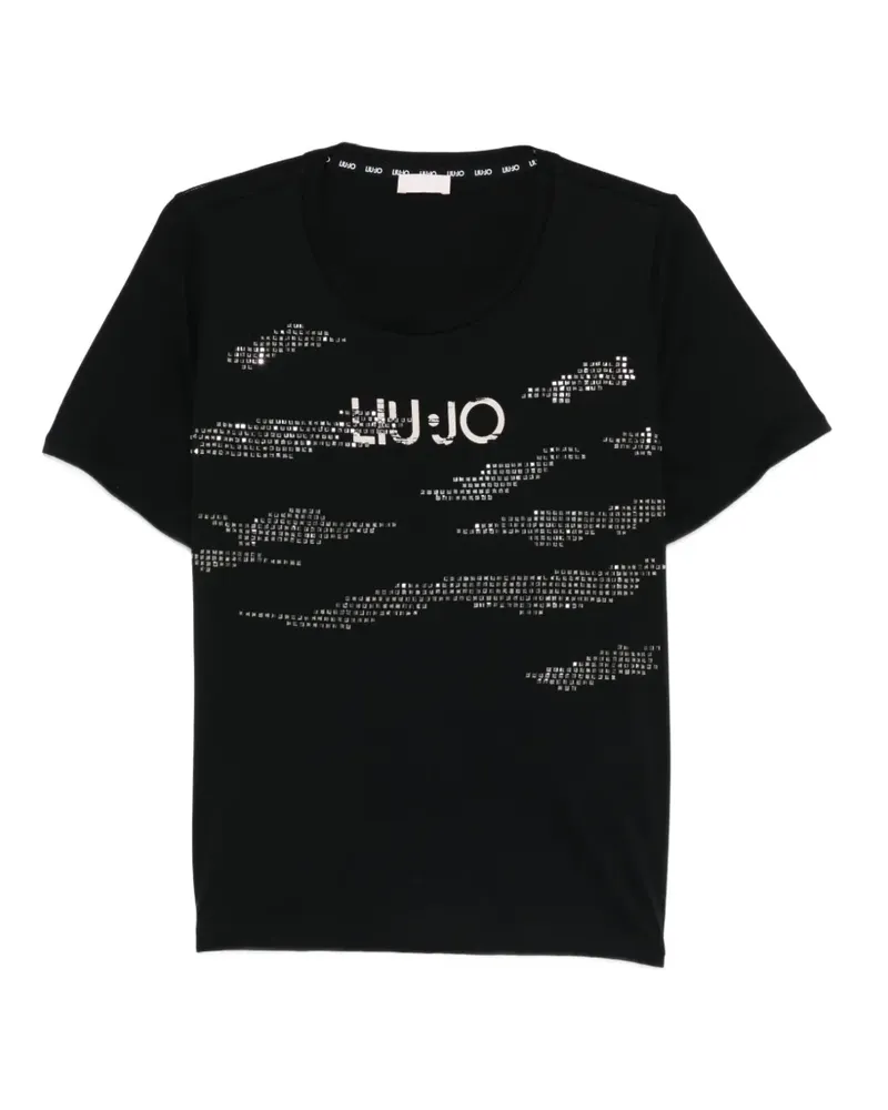 Liu Jo T-Shirt mit Logo - Schwarz Schwarz