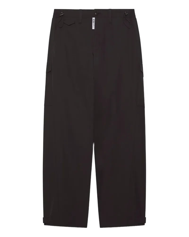 GCDS Popeline-Hose - Schwarz Schwarz
