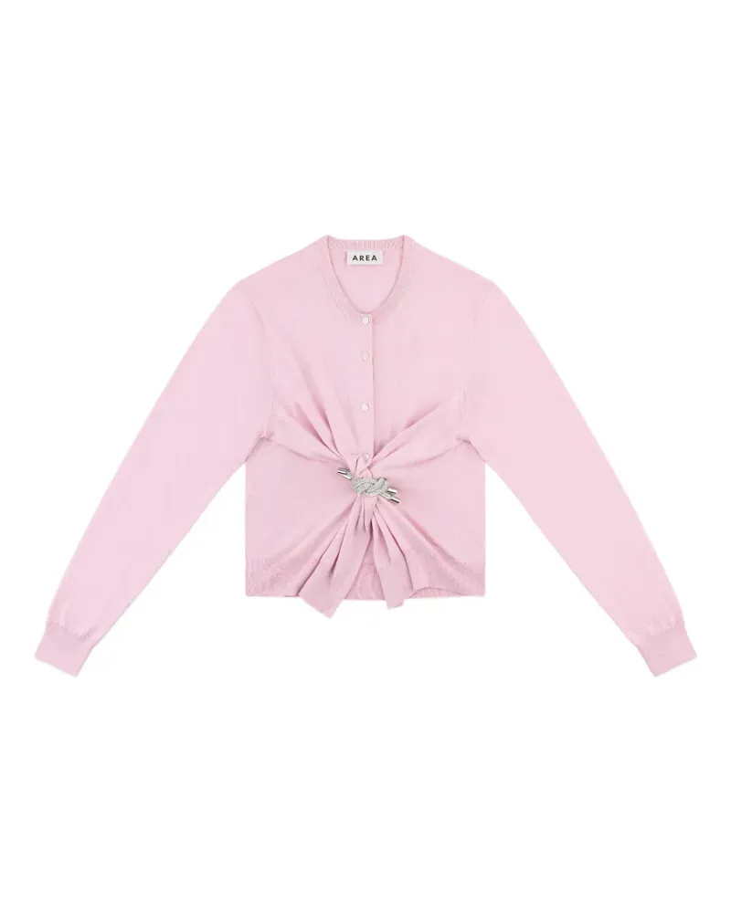 Area crystal-knot cardigan - Rosa Rosa