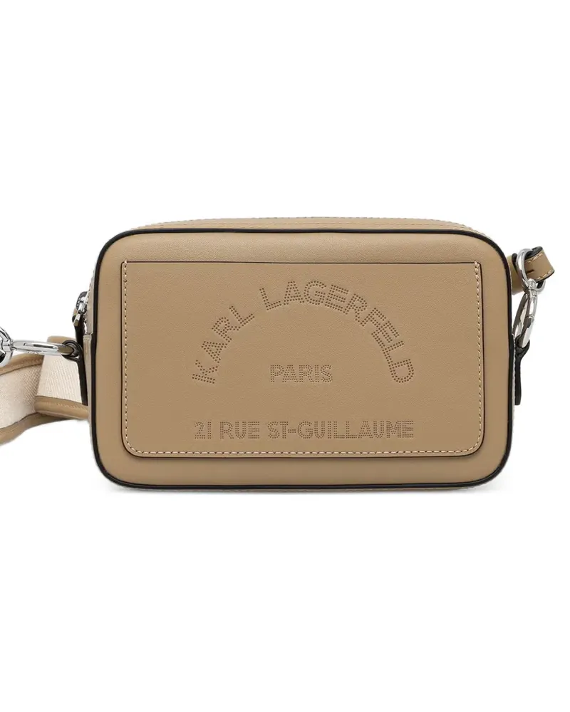 Karl Lagerfeld Schultertasche mit Logo - Nude Nude