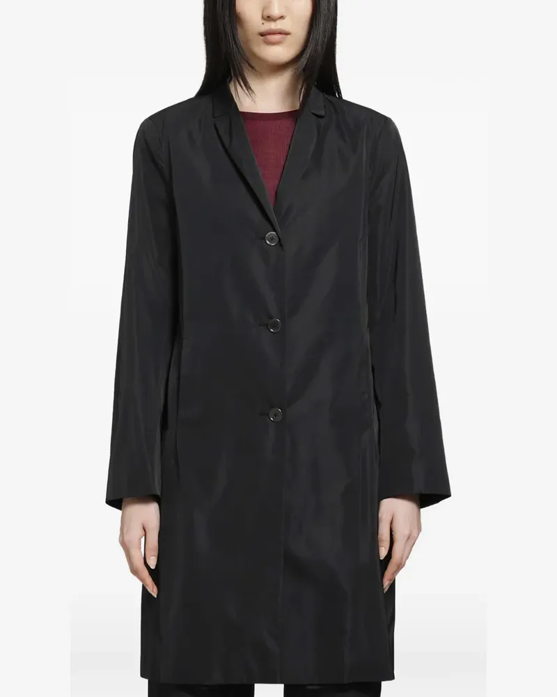 Jil Sander Mantel mit fallendem Revers - Schwarz Schwarz