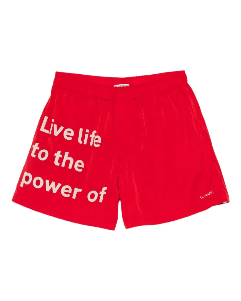J.W.Anderson x Guinness Joggingshorts mit Slogan - Rot Rot