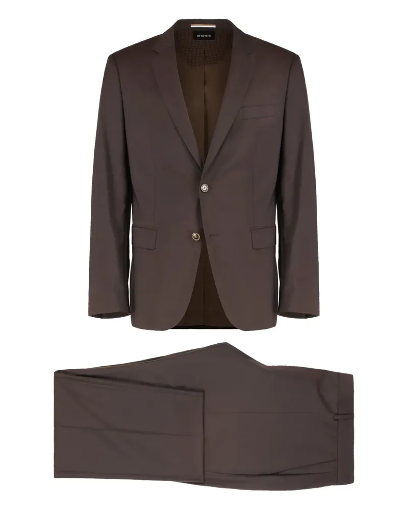 HUGO BOSS single-breasted suit - Schwarz Schwarz
