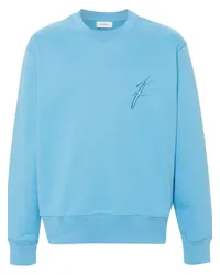 Ferragamo Sweatshirt mit Stickerei Blau