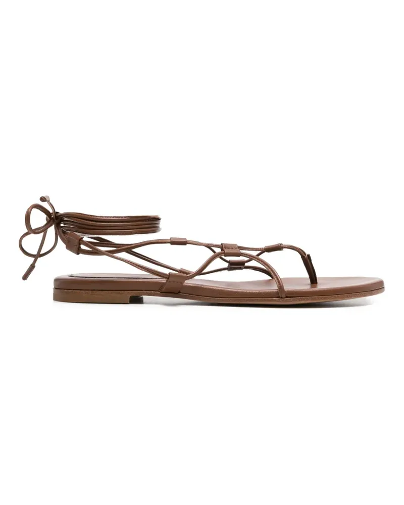 Gianvito Rossi Sandalen mit Schnürung - Braun Braun