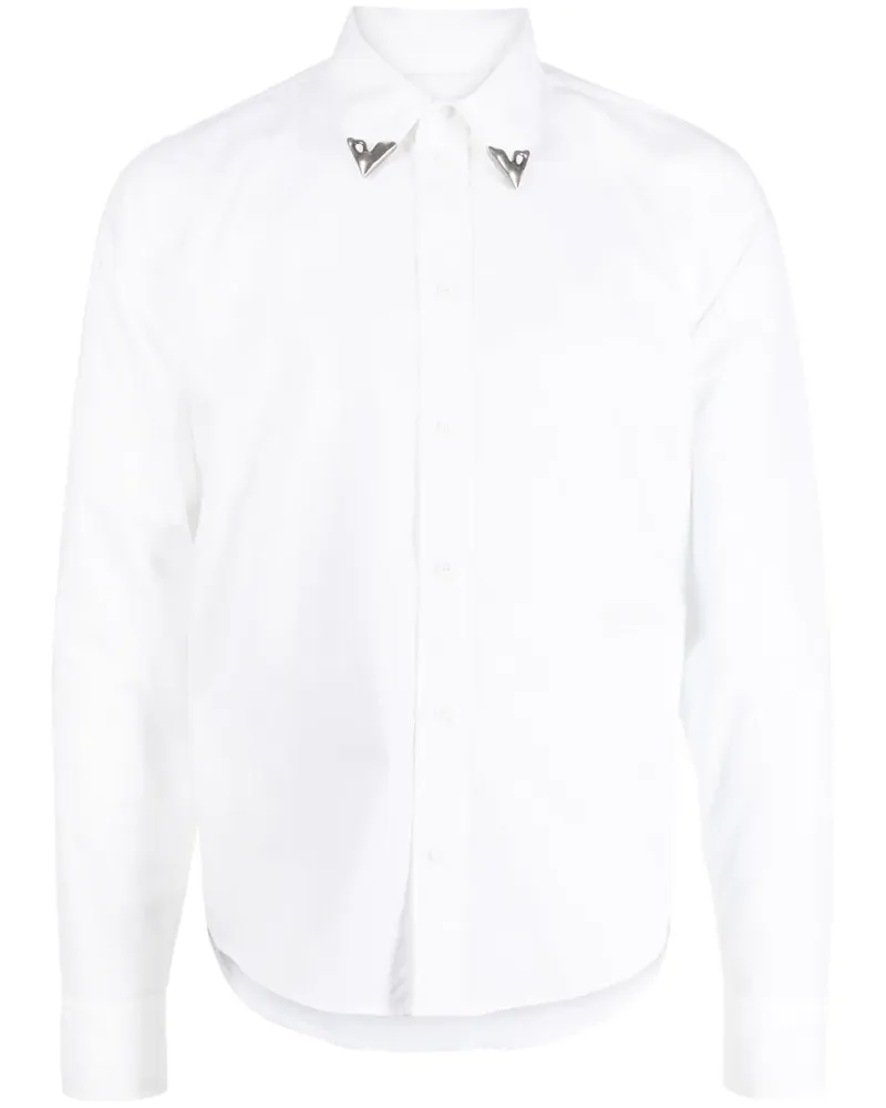 OFF-WHITE Hemd mit spitzem Kragen - Weiß Weiß