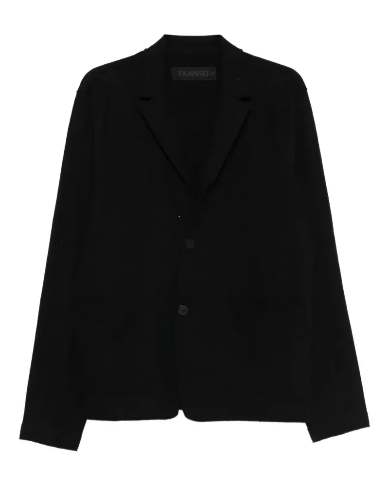 TRANSIT button-fastening shirt jacket - Schwarz Schwarz