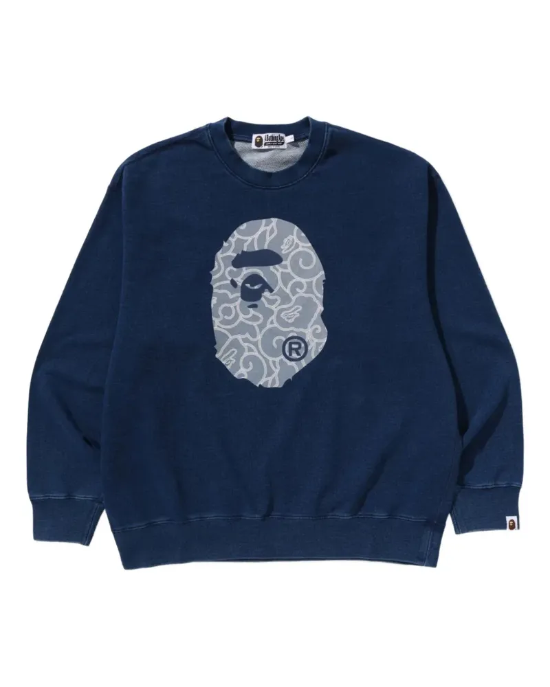 BAPE graphic-print sweatshirt - Blau Blau
