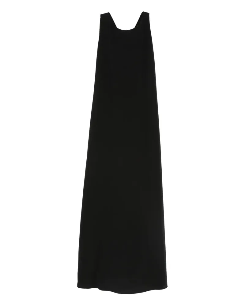 ASPESI Maxikleid mit U-Ausschnitt - Schwarz Schwarz