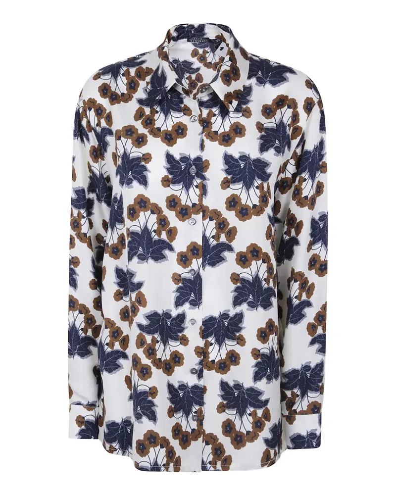 Laura Urbinati floral-print silk shirt - Weiß Weiß