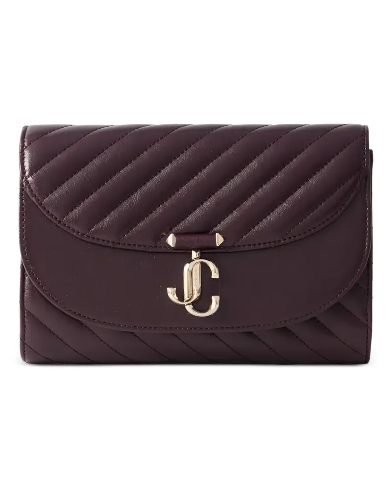 Jimmy Choo quilted leather clutch bag - Violett Violett