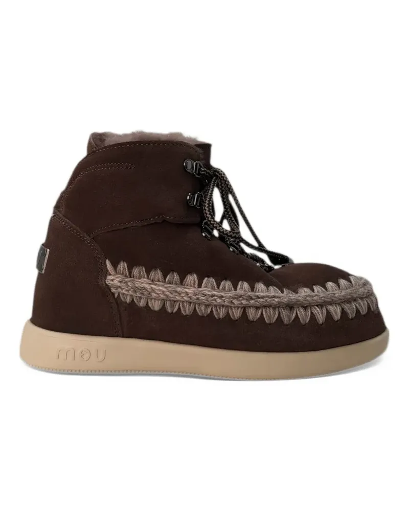Mou crochet-trim snow boots - Braun Braun