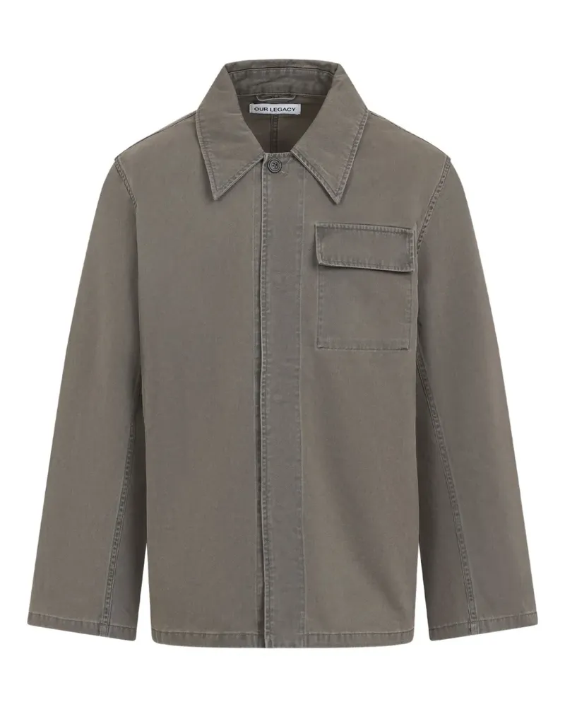 Our Legacy Hemdjacke mit Taschen - Grau Grau