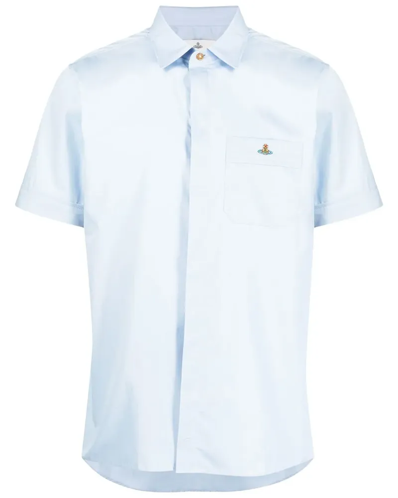 Vivienne Westwood Hemd mit Orb-Stickerei - Blau Blau