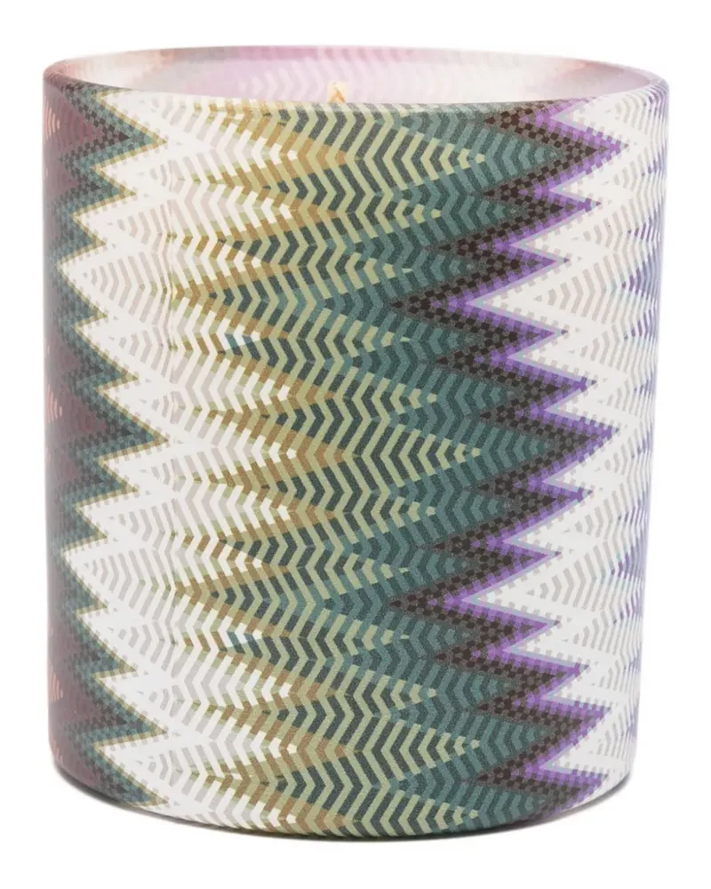 Missoni Home Duftkerze mit Zickzackmuster - Rosa Rosa