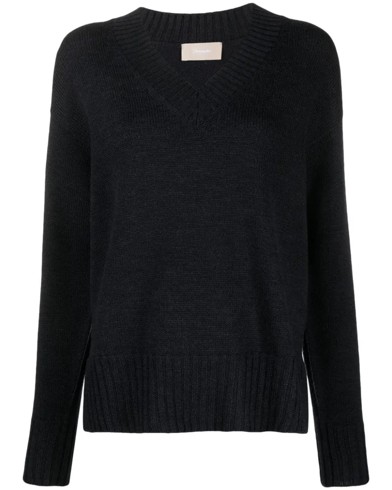 Drumohr  Pullover mit V-Ausschnitt - Grau Grau