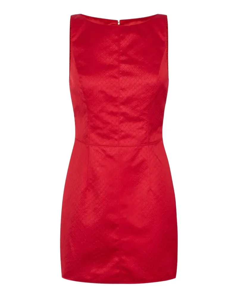 Elisabetta Franchi Taft-Minikleid mit Schuppenmuster - Rot Rot