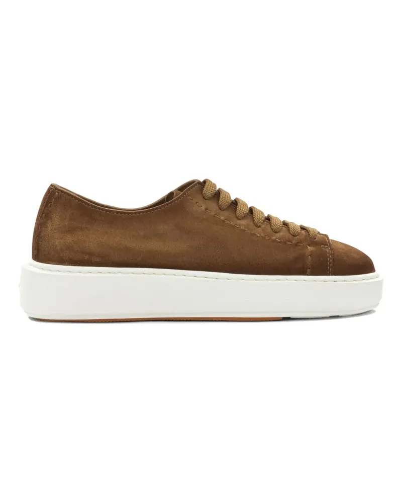 Santoni Sneakers aus Leder - Braun Braun