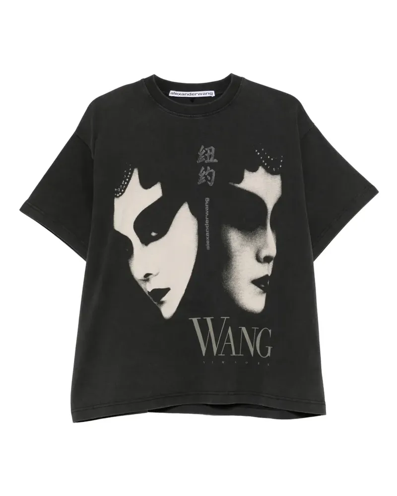 Alexander Wang T-Shirt mit grafischem Print - Schwarz Schwarz
