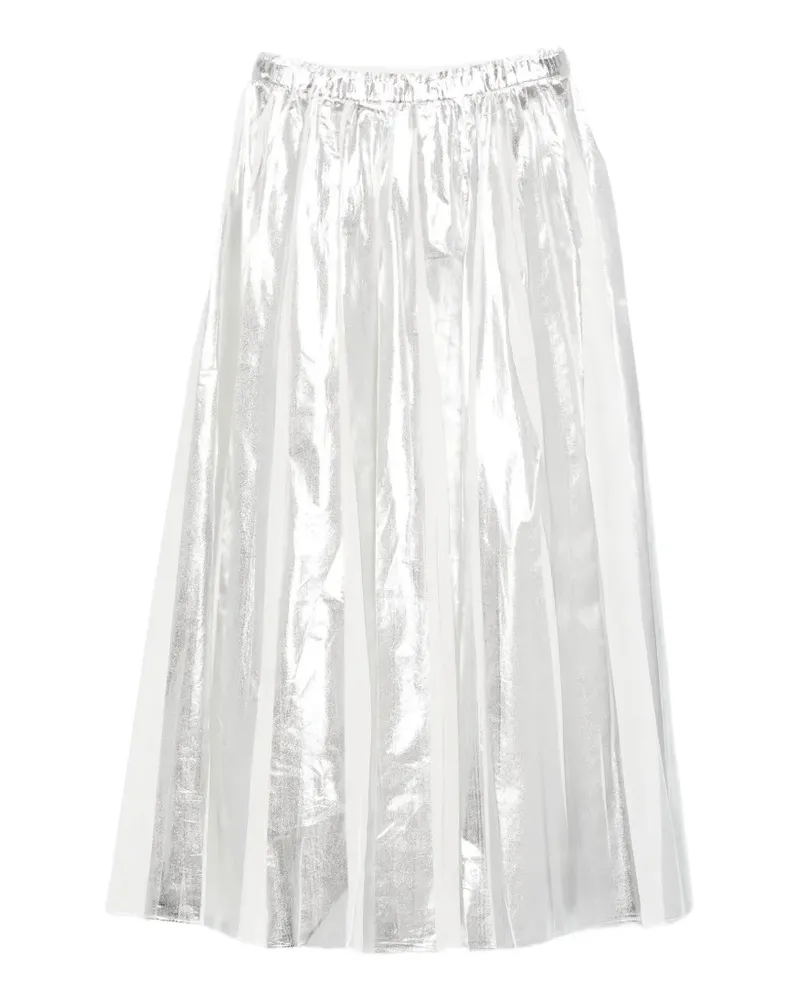 TELA Maxirock mit Falten - Silber Silber