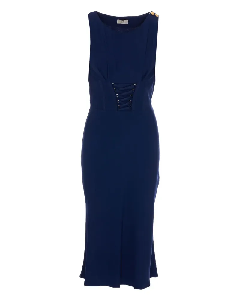 Elisabetta Franchi Midikleid aus Jersey - Blau Blau