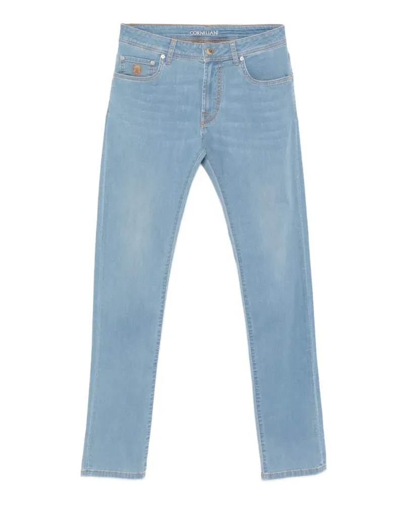 Corneliani logo jeans - Blau Blau