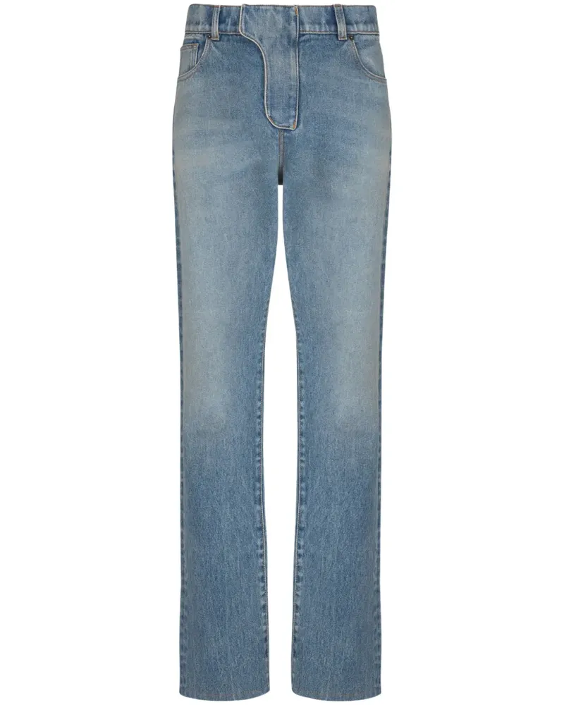 Balmain Jeans mit geradem Bein - Blau Blau