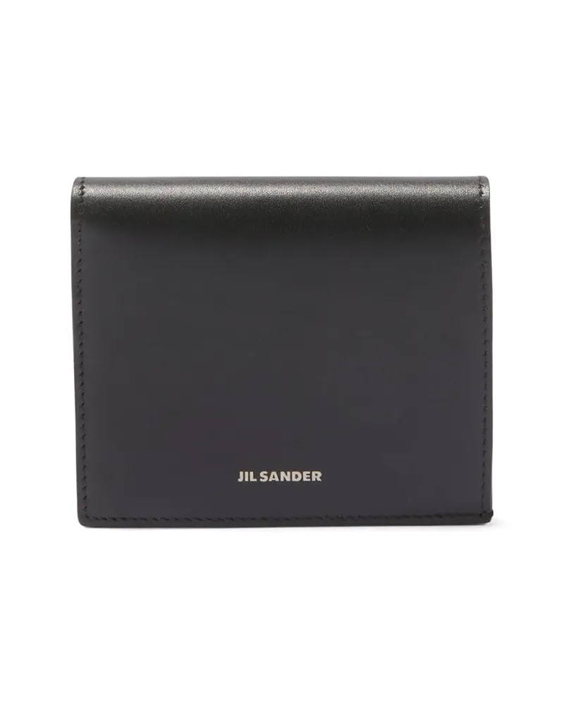 Jil Sander Portemonnaie mit Logo-Stempel - Schwarz Schwarz