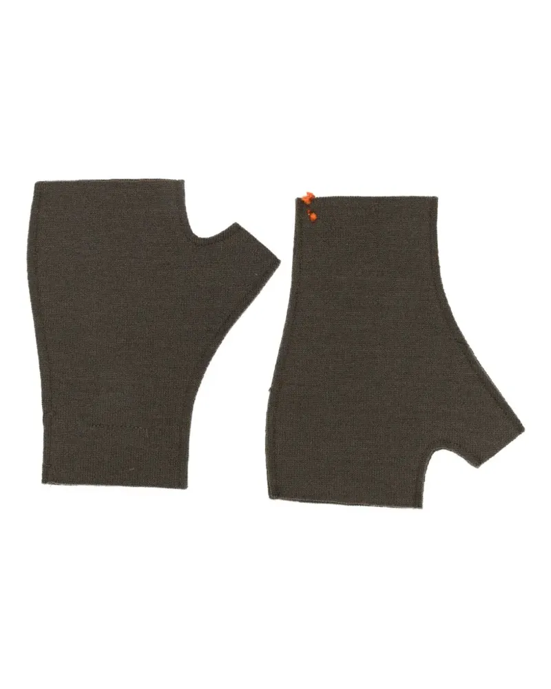 BARENA Handschuhe mit Logo-Patch - Grün Grün