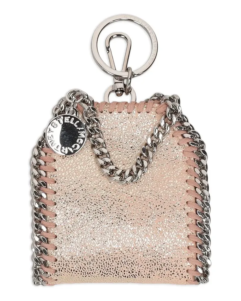 Stella McCartney Falabella chain-trim AirPods case keyring - Nude Nude